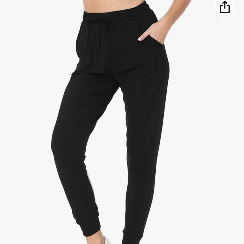 High Waisted Drawstring Joggers